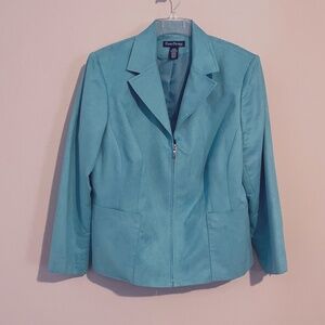 Evan Picone Faux Suede Jacket 18W